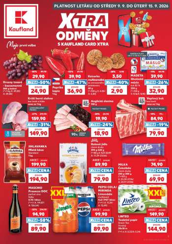 Leták Kaufland - 9.9.2026 - 15.9.2026.