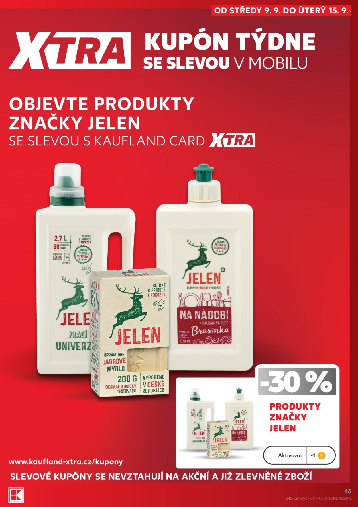 Leták Kaufland - 9.9.2026 - 15.9.2026. Strana 45