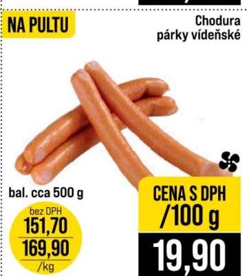 Chodura párky vídeňské