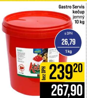 Gastro Servis kečup jemný 10 kg
