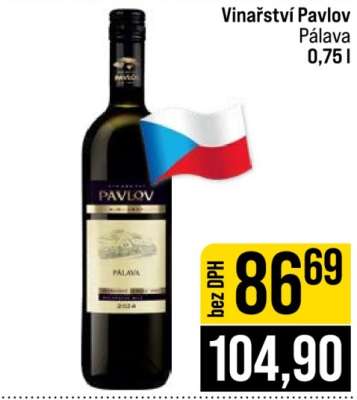 Vinařství Pavlov Pálava 0,75 l