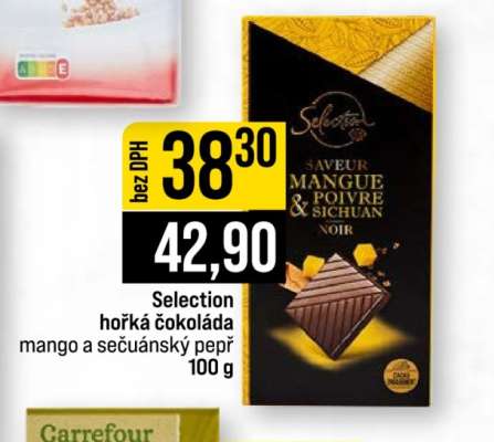 Selection hořká čokoláda mango a sečuánský pepř