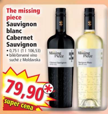 The missing piece Sauvignon blanc Cabernet Sauvignon