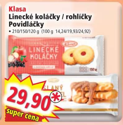 Klasa Linecké koláčky / rohlíčky / Povidláčky