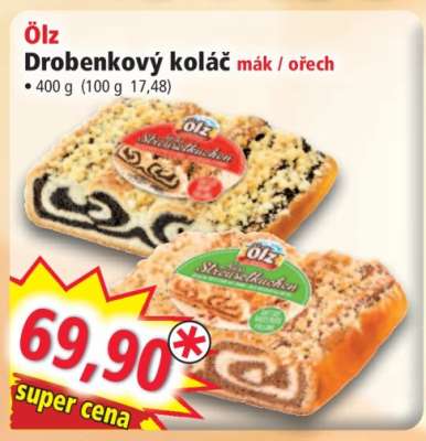 Ölz Drobenkový koláč mák / ořech