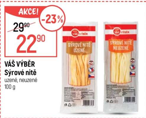 Váš výběr Sýrové nitě