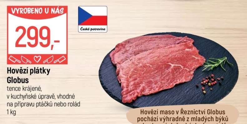 Hovězí plátky Globus