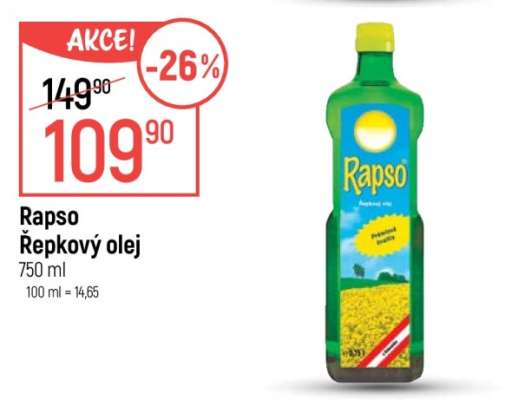 Rapso Řepkový olej
