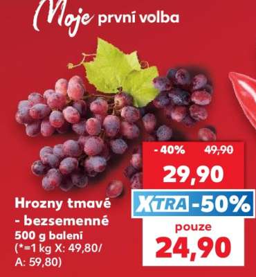 Hrozny tmavé bezsemenné
