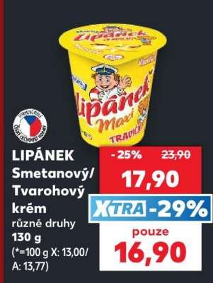 LIPÁNEK Smetanový/ Tvarohový krém