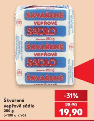 Škvařené vepřové sádlo
