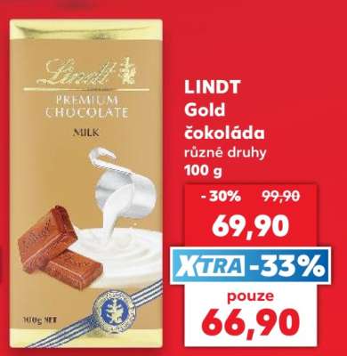 Lindt Gold čokoláda