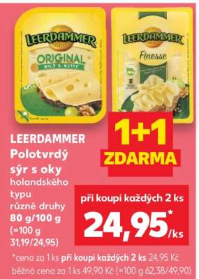 LEERDAMMER Polotvrdý sýr