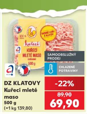 DZ KLATOVY Kuřecí mleté maso