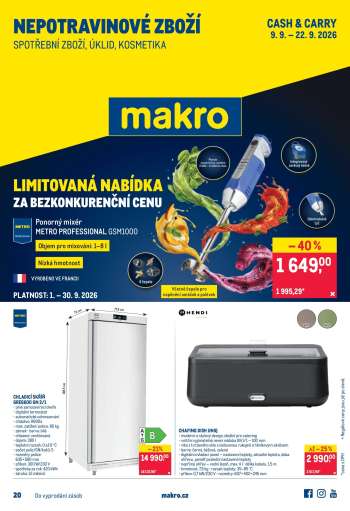 Leták MAKRO - 9.9.2026 - 22.9.2026.