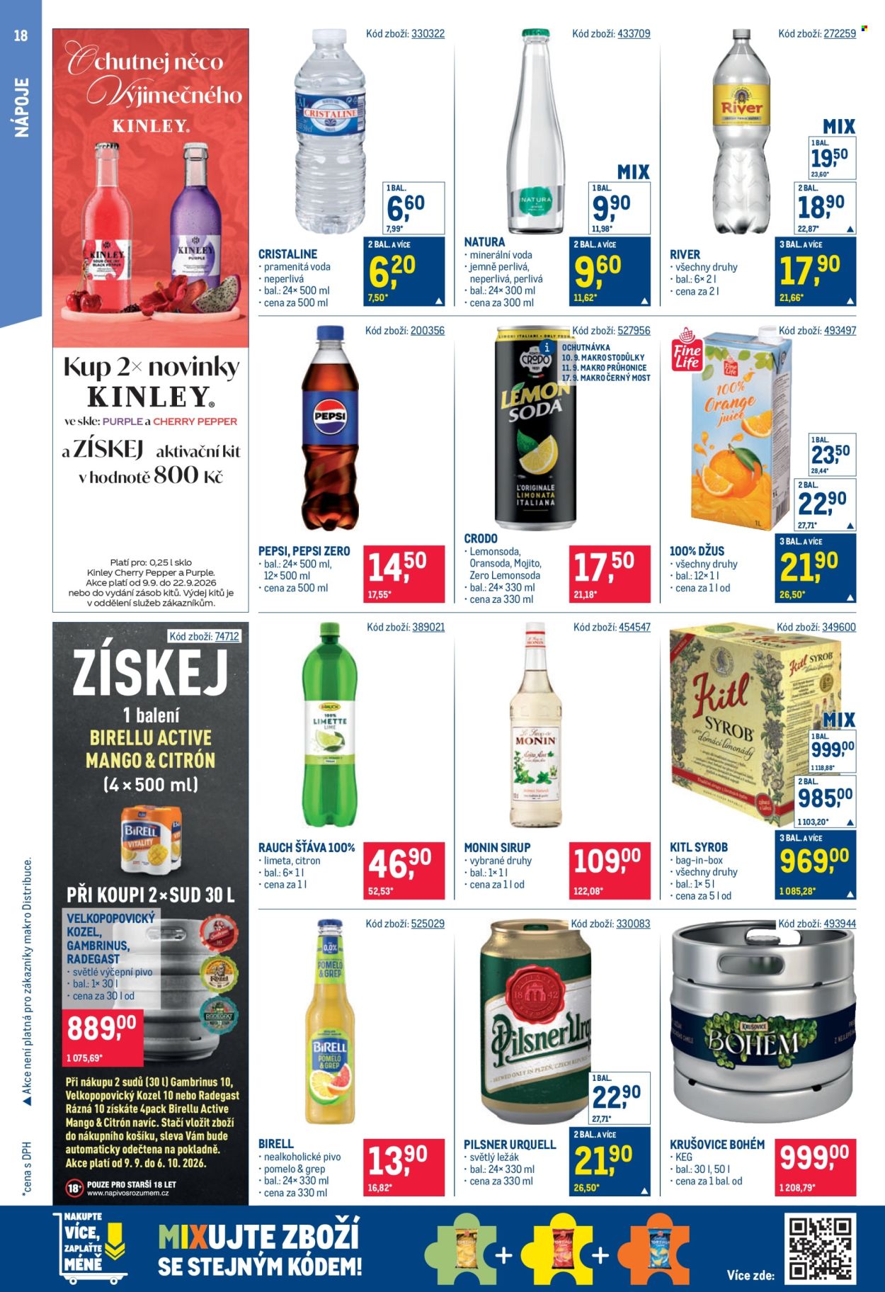 Leták MAKRO - 9.9.2026 - 22.9.2026. Strana 18