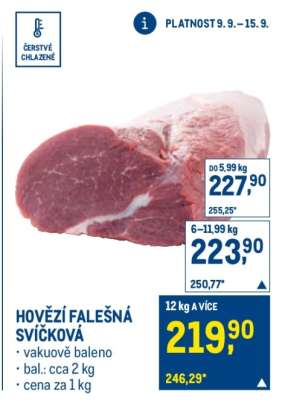 Hovězí falešná svíčková