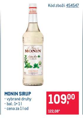 MONIN SIRUP