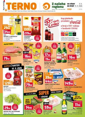 Leták coop TERNO - 9.9.2026 - 15.9.2026.