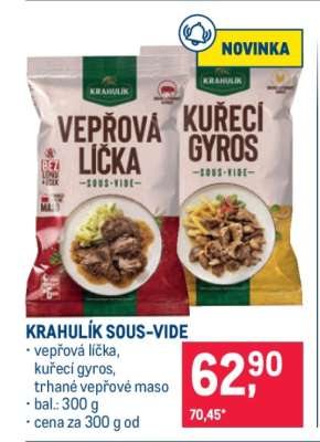 Krahulík Sous-vide