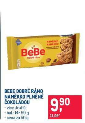 BEBE DOBRÉ RÁNO NAMĚKKO PLNĚNÉ ČOKOLÁDOU