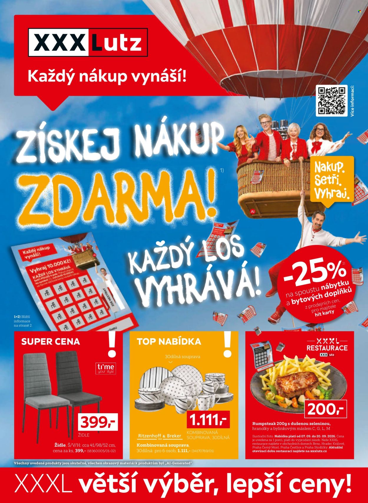 Leták XXXLutz - 7.9.2026 - 20.9.2026. Strana 1
