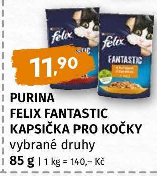 PURINA FELIX FANTASTIC KAPSIČKA PRO KOČKY
