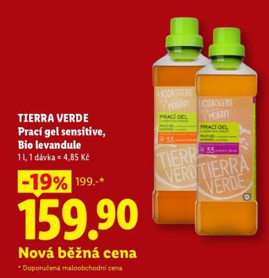 TIERRA VERDE Prací gel sensitive, Bio levandule