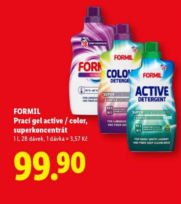 FORMIL Prací gel active / color, superkoncentrát