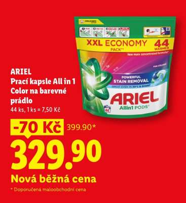 ARIEL Prací kapsle All in 1 Color na barevné prádlo