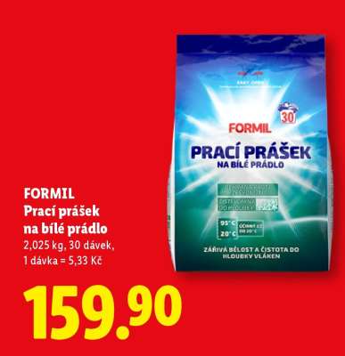 FORMIL Prací prášek na bílé prádlo