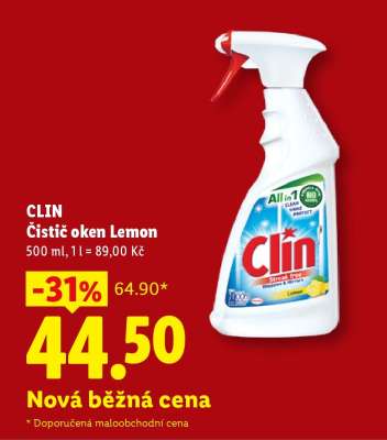 Clin Čistič oken Lemon