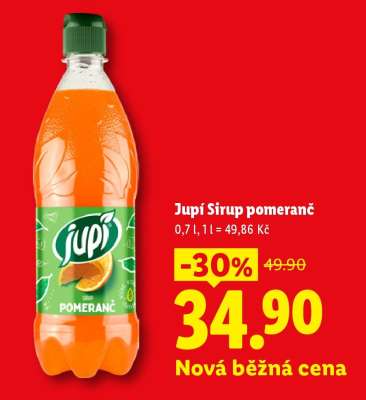 JUPÍ SIRUP pomeranč