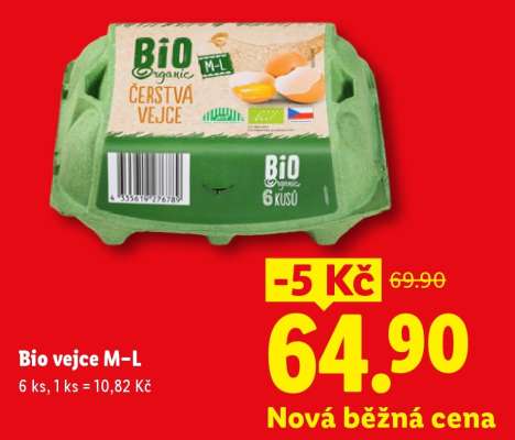 Bio vejce M-L