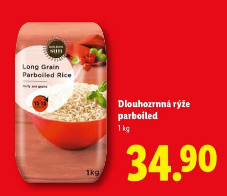 Dlouhozrnná rýže Parboiled