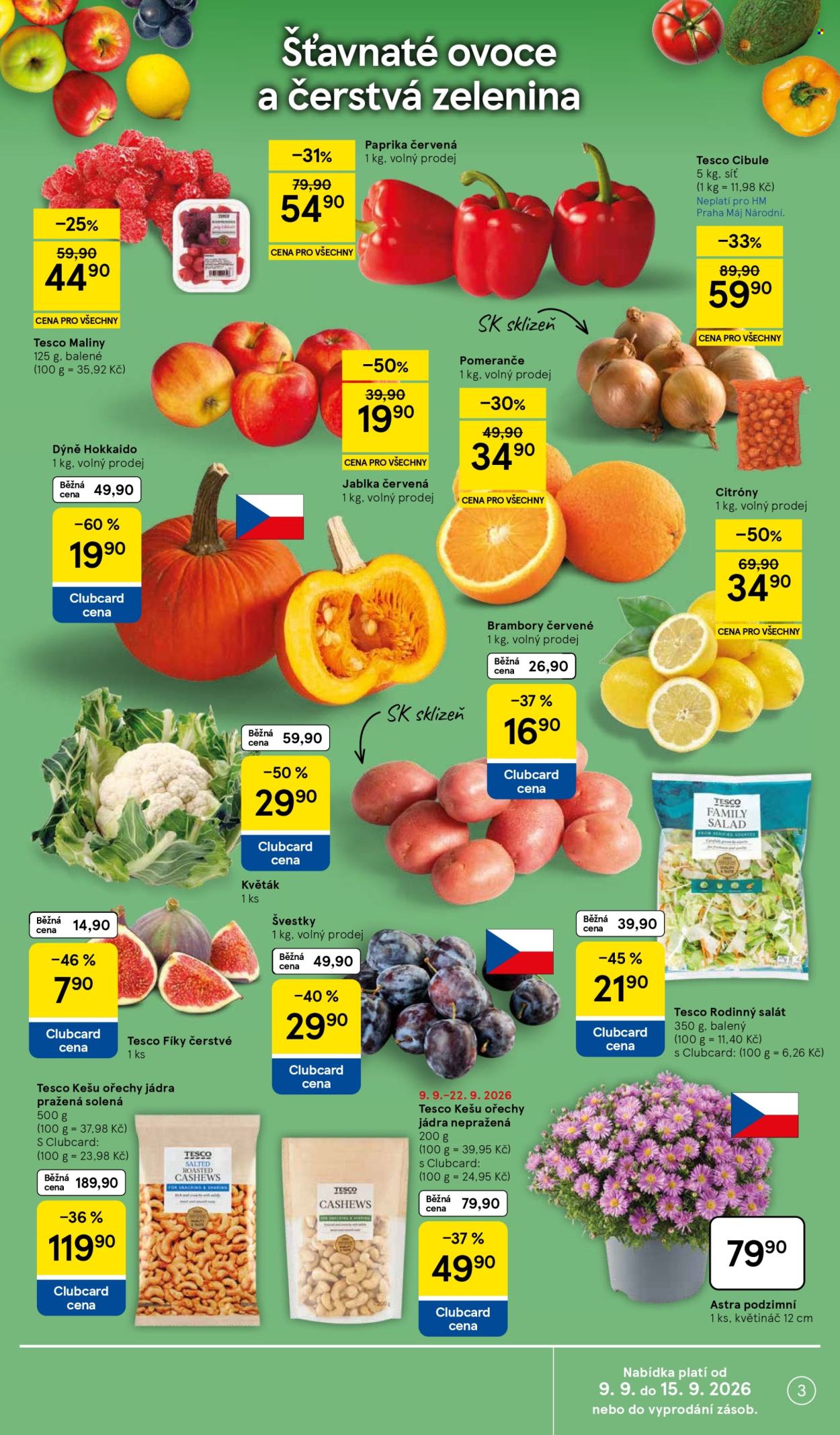 Leták TESCO - 9.9.2026 - 15.9.2026. Strana 3