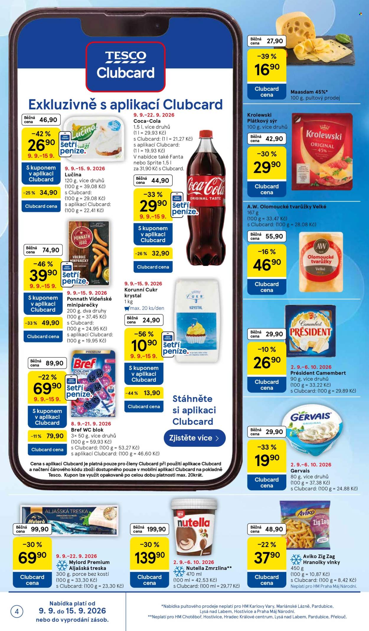 Leták TESCO - 9.9.2026 - 15.9.2026. Strana 4