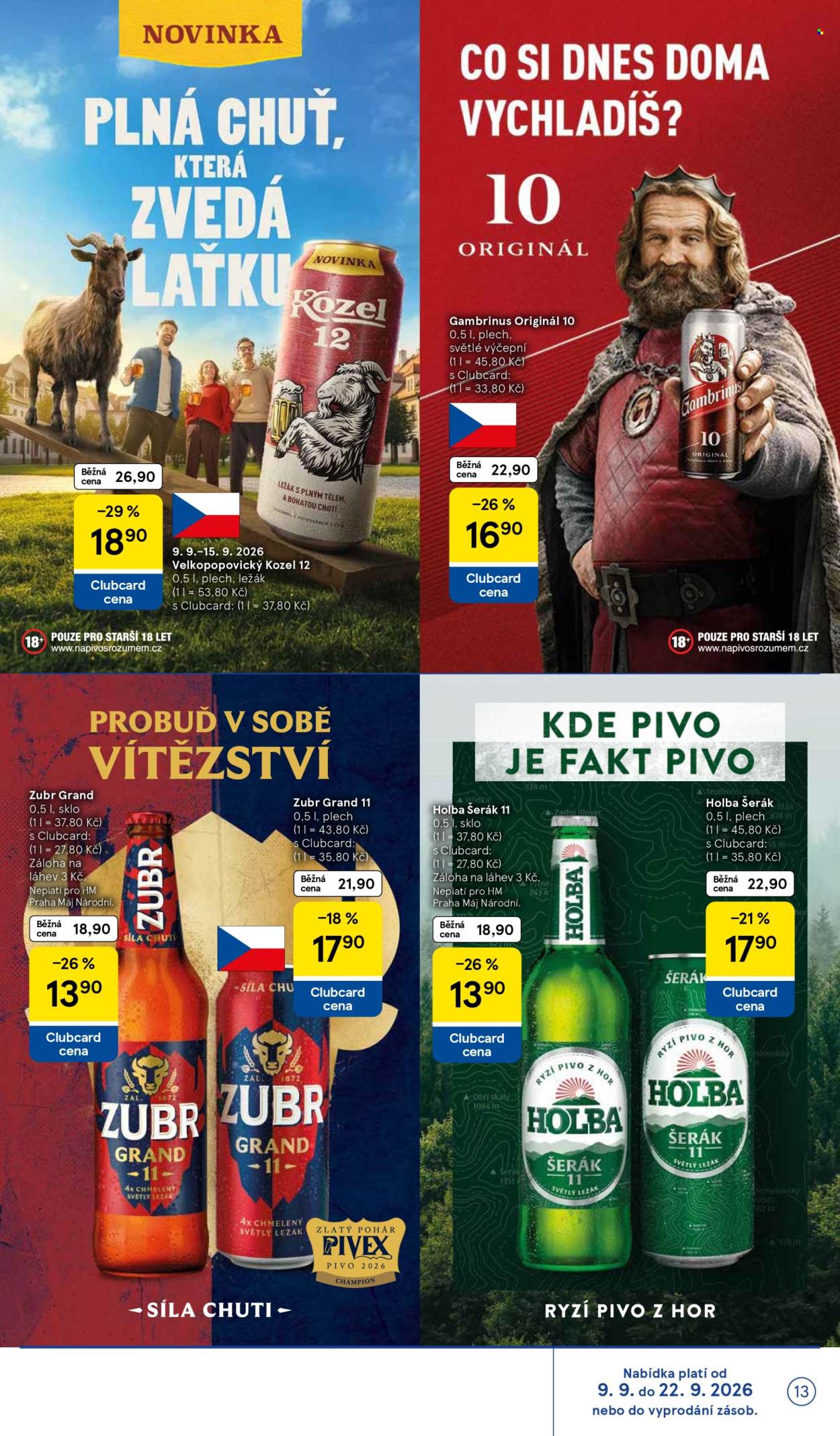 Leták TESCO - 9.9.2026 - 15.9.2026. Strana 13