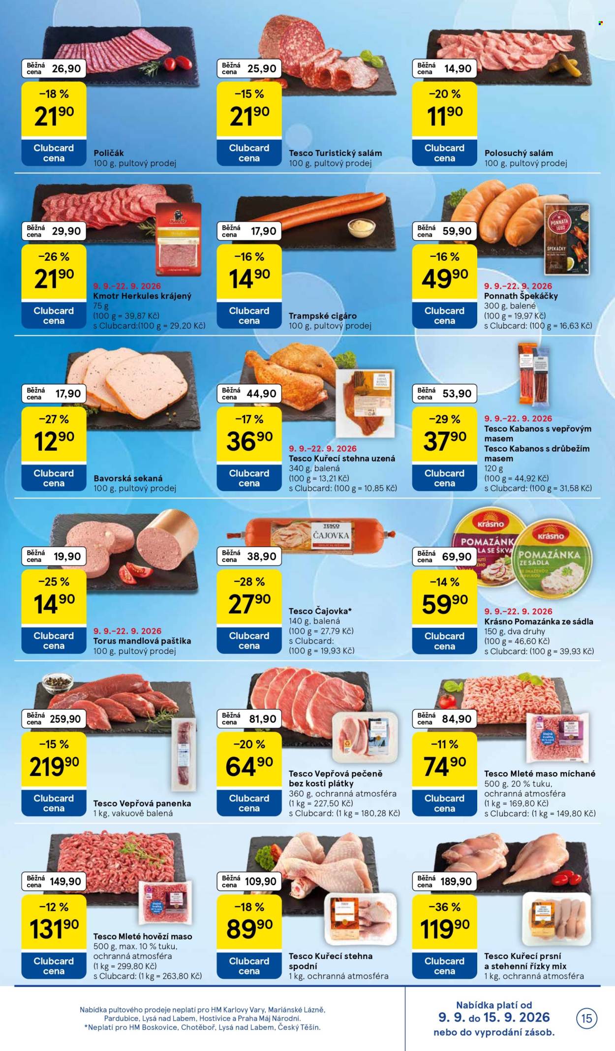 Leták TESCO - 9.9.2026 - 15.9.2026. Strana 15