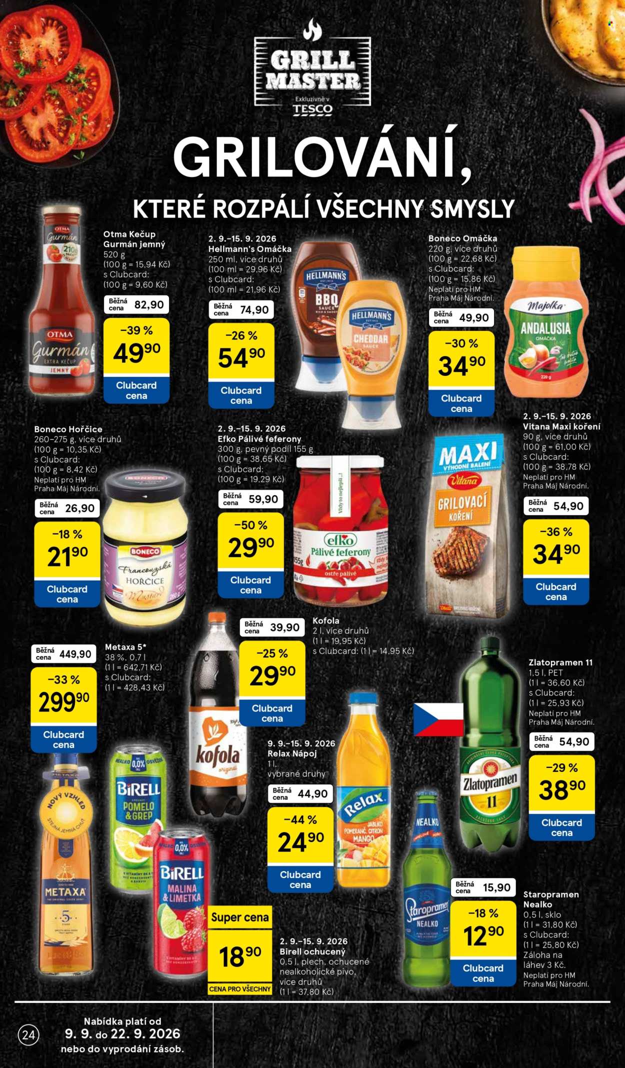 Leták TESCO - 9.9.2026 - 15.9.2026. Strana 24