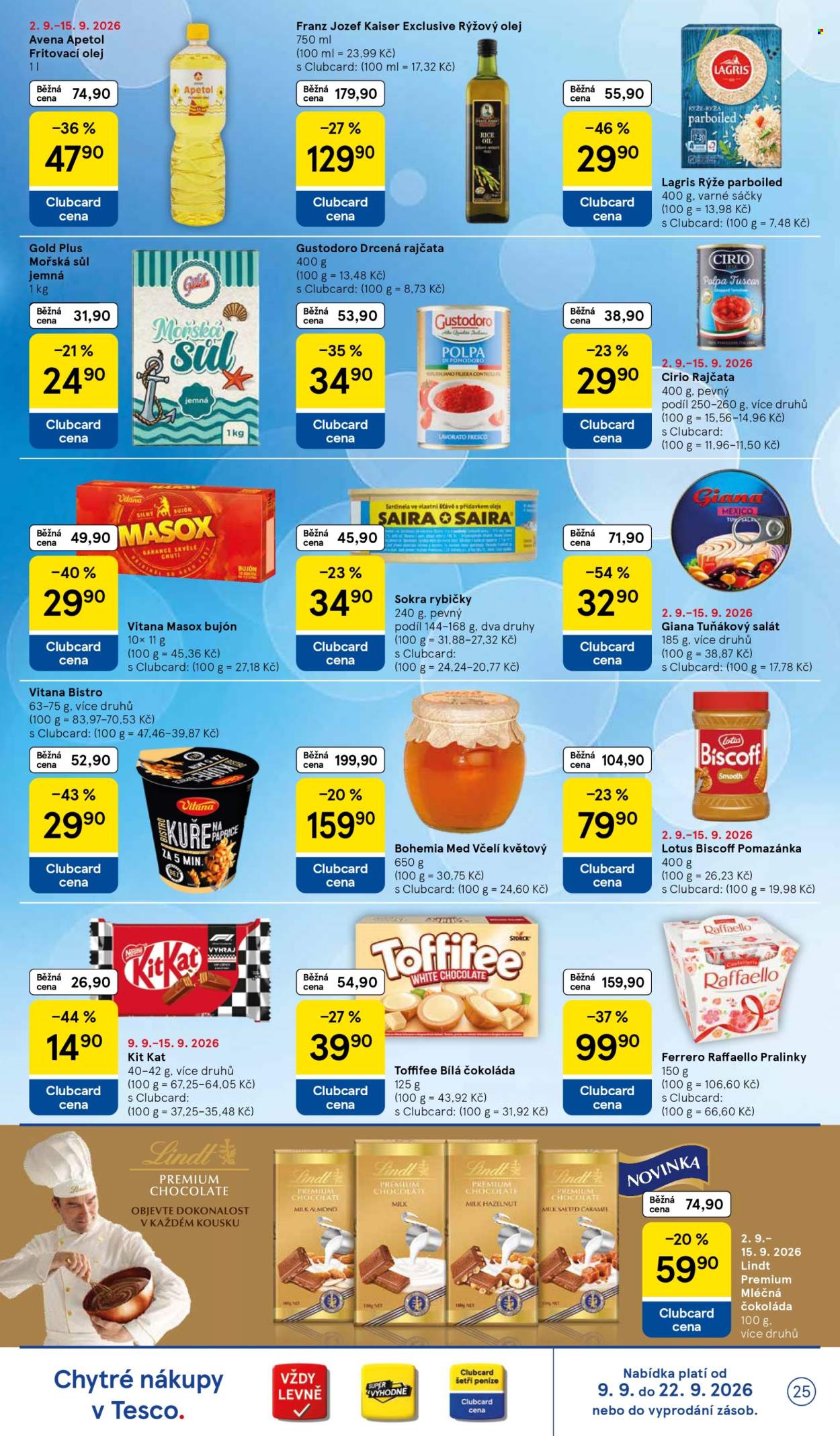 Leták TESCO - 9.9.2026 - 15.9.2026. Strana 25