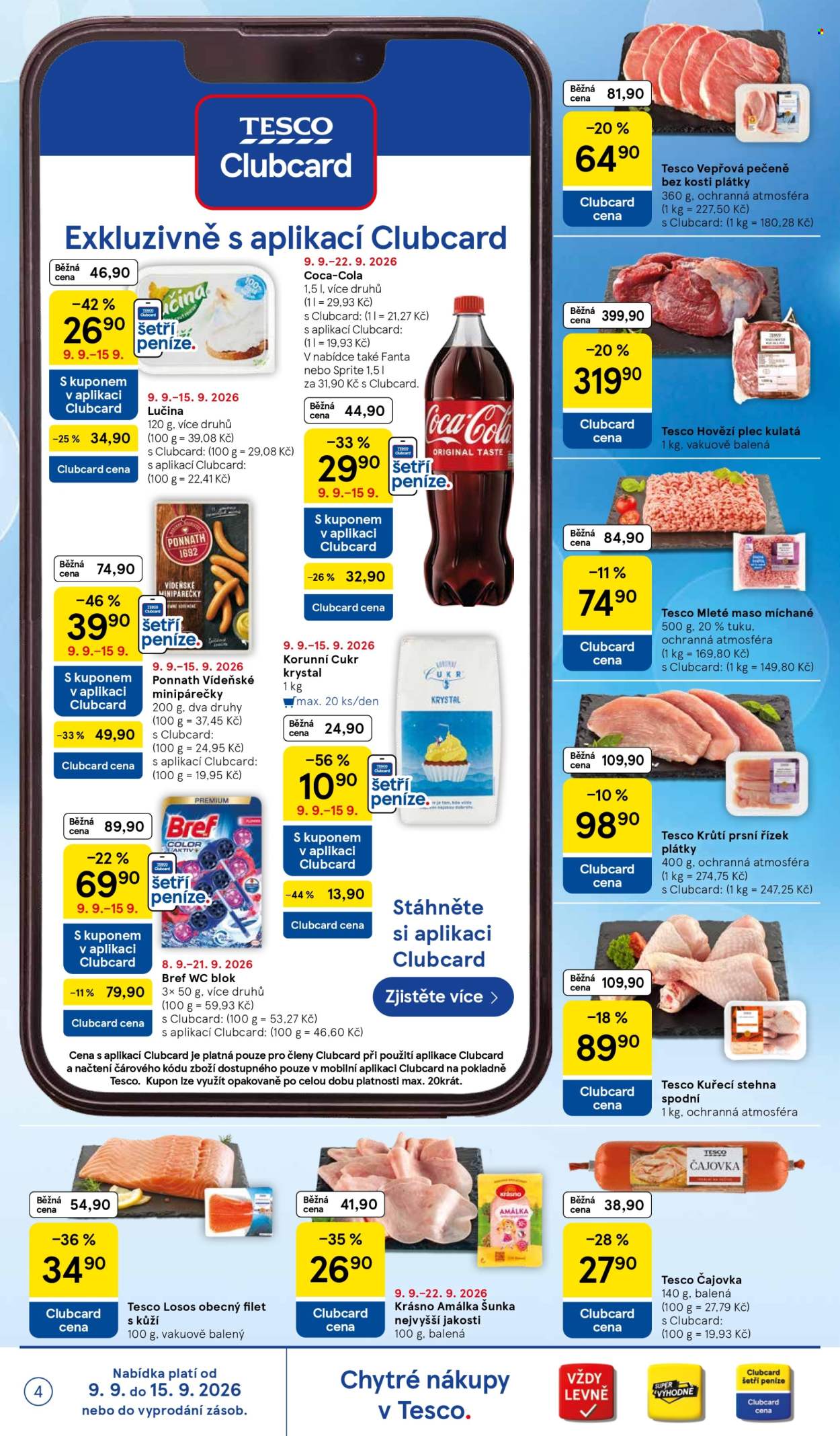Leták TESCO supermarket - 9.9.2026 - 15.9.2026. Strana 4