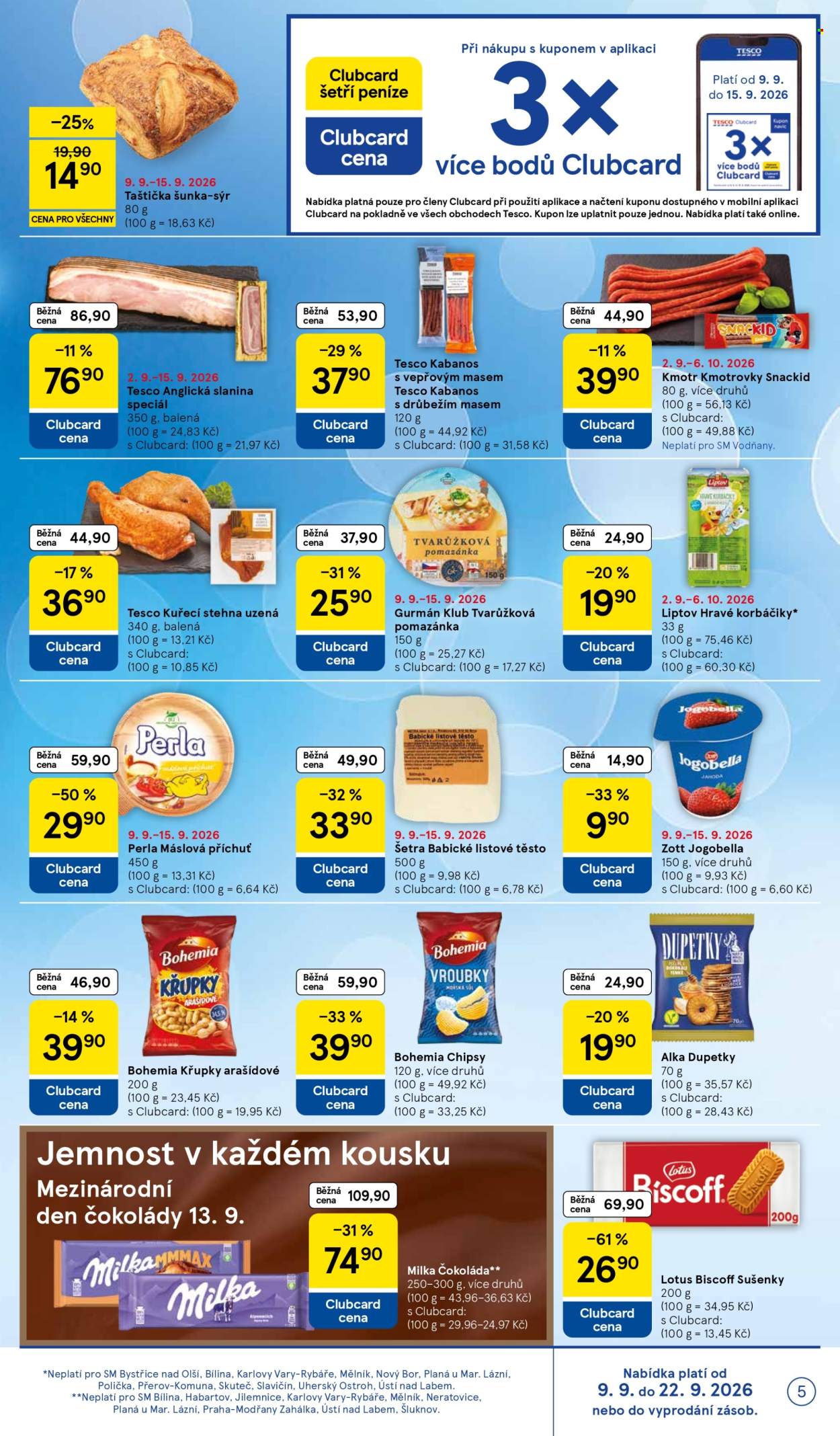Leták TESCO supermarket - 9.9.2026 - 15.9.2026. Strana 5