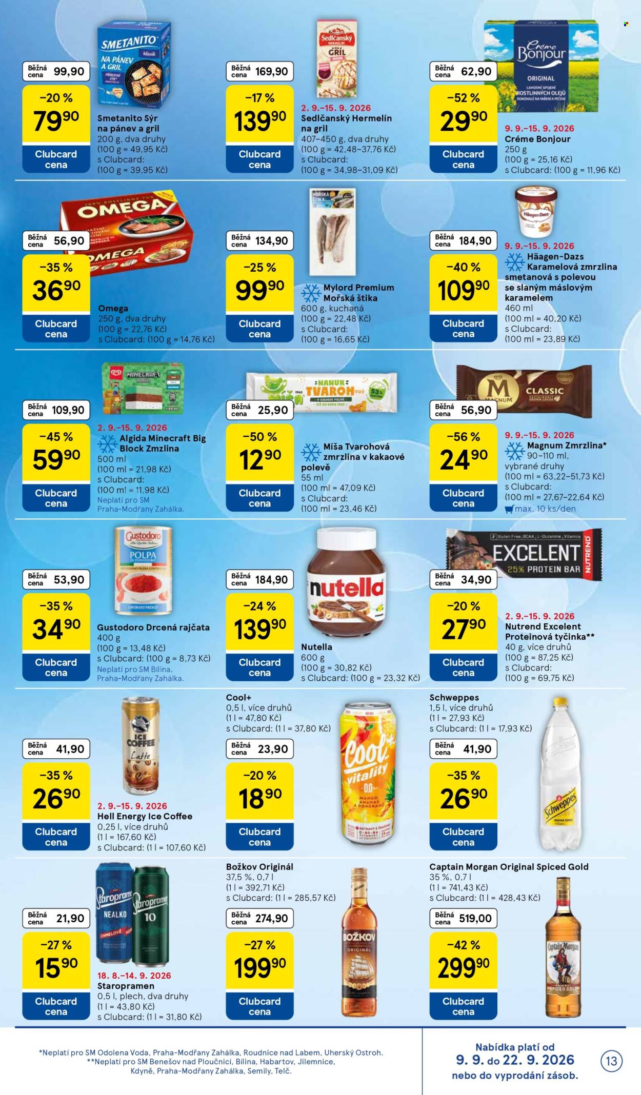 Leták TESCO supermarket - 9.9.2026 - 15.9.2026. Strana 13