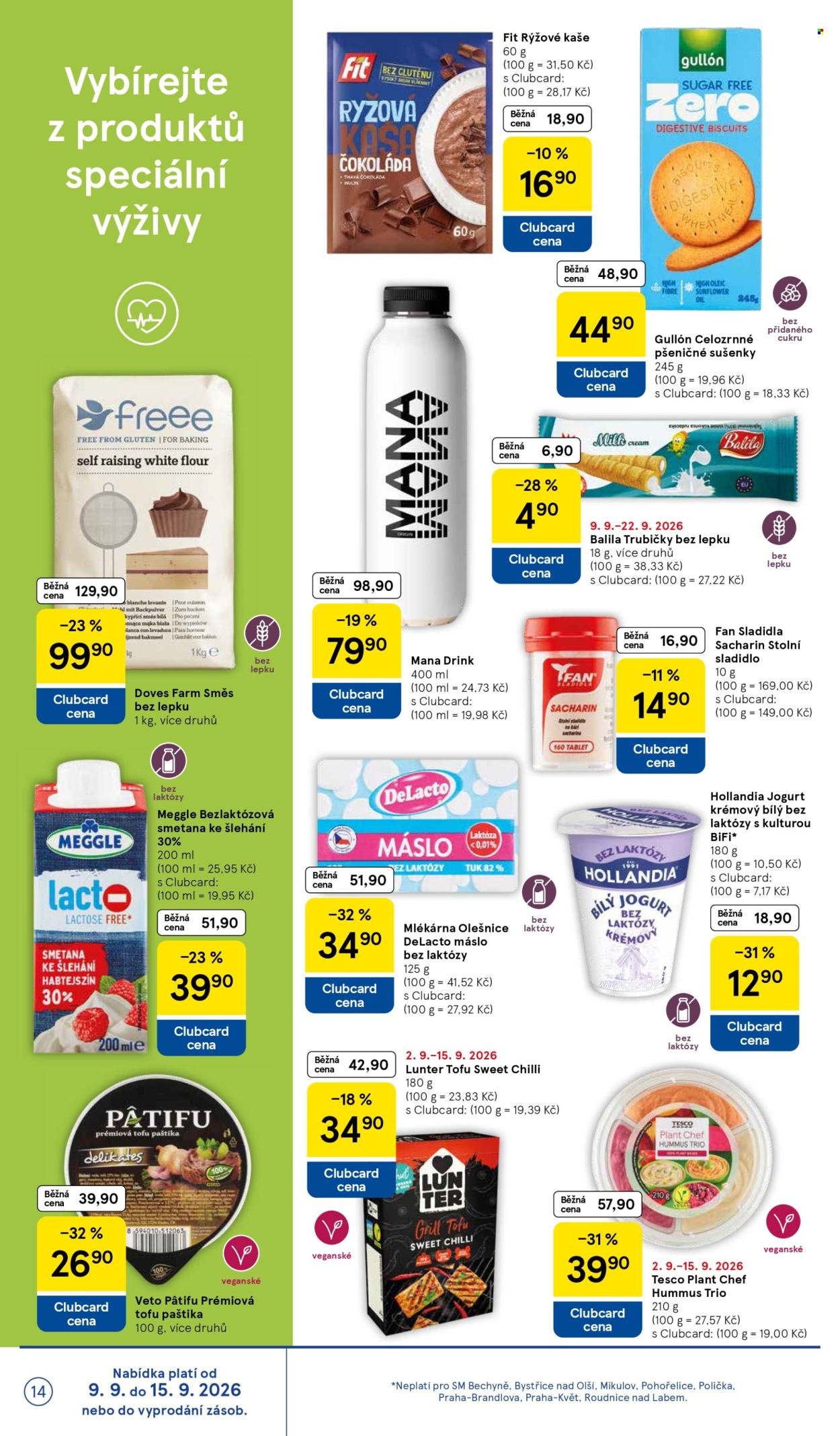 Leták TESCO supermarket - 9.9.2026 - 15.9.2026. Strana 14