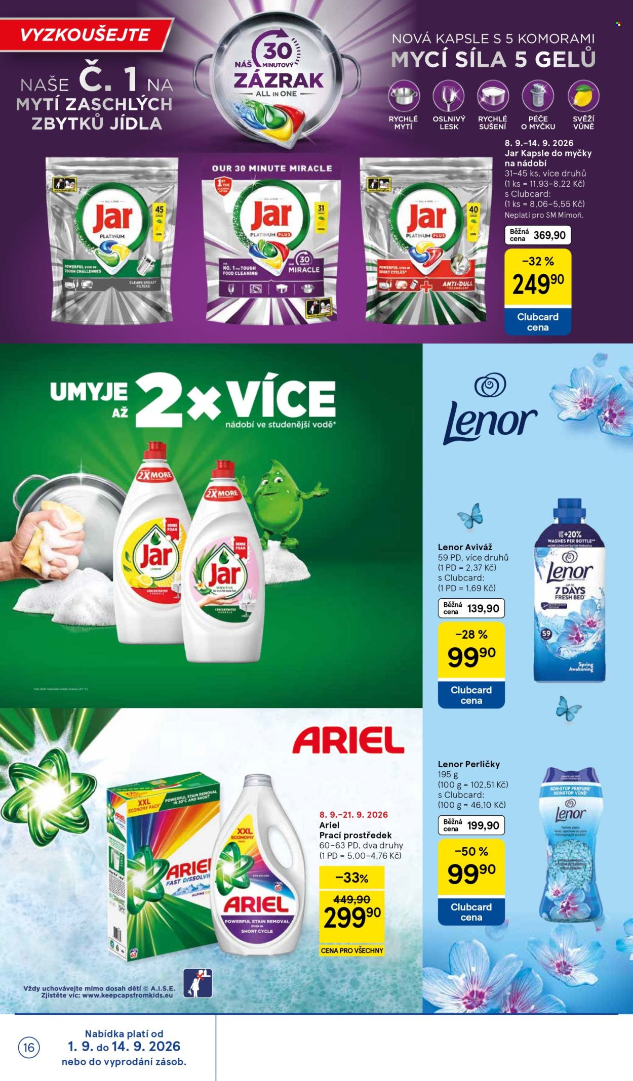 Leták TESCO supermarket - 9.9.2026 - 15.9.2026. Strana 16