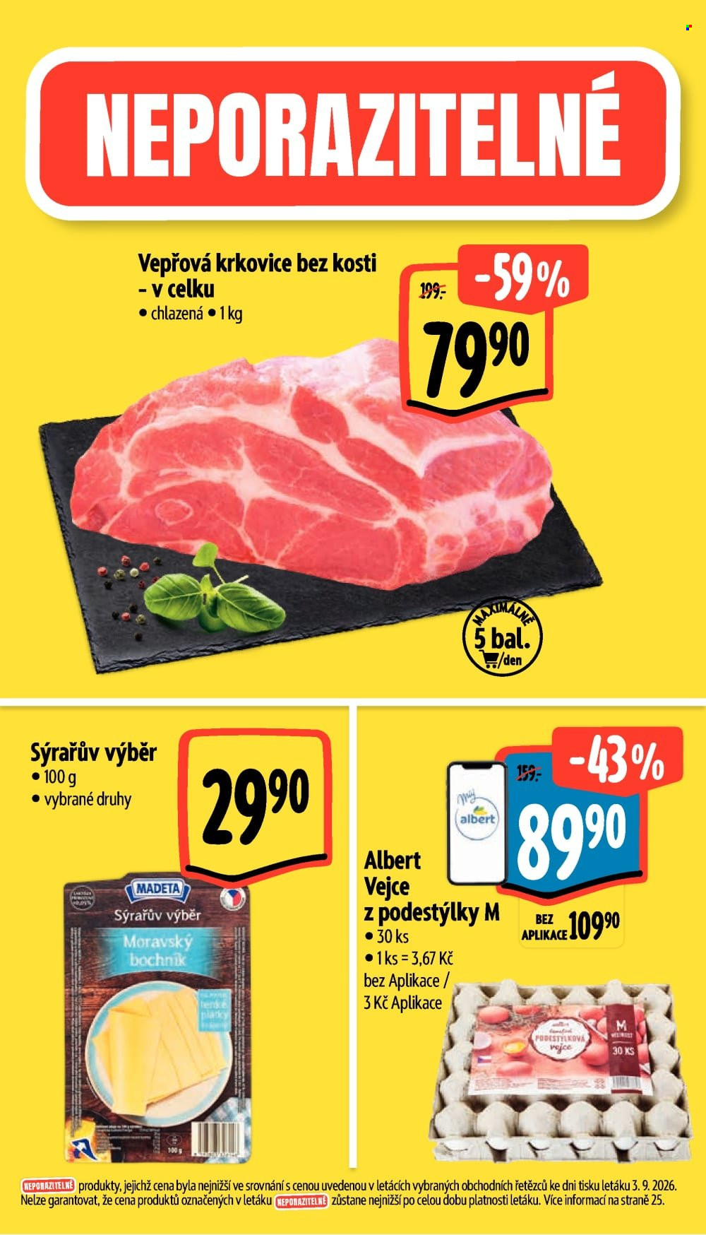 Leták Albert Supermarket - 9.9.2026 - 15.9.2026. Strana 3