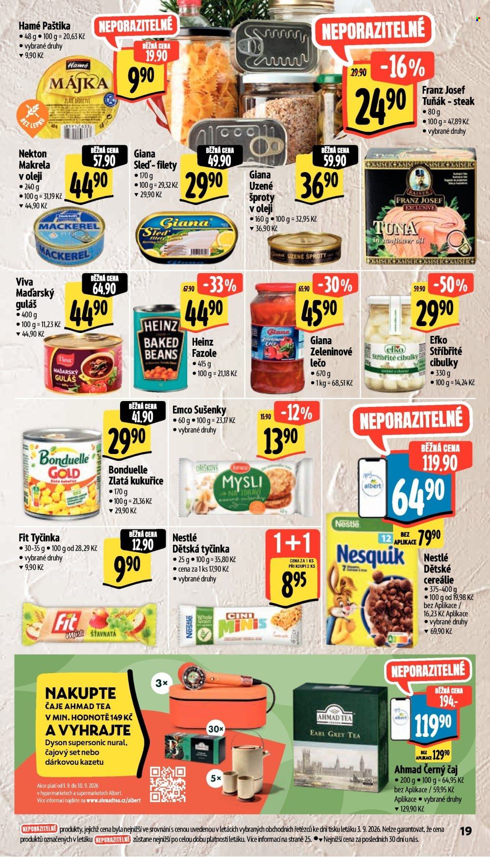 Leták Albert Supermarket - 9.9.2026 - 15.9.2026. Strana 29