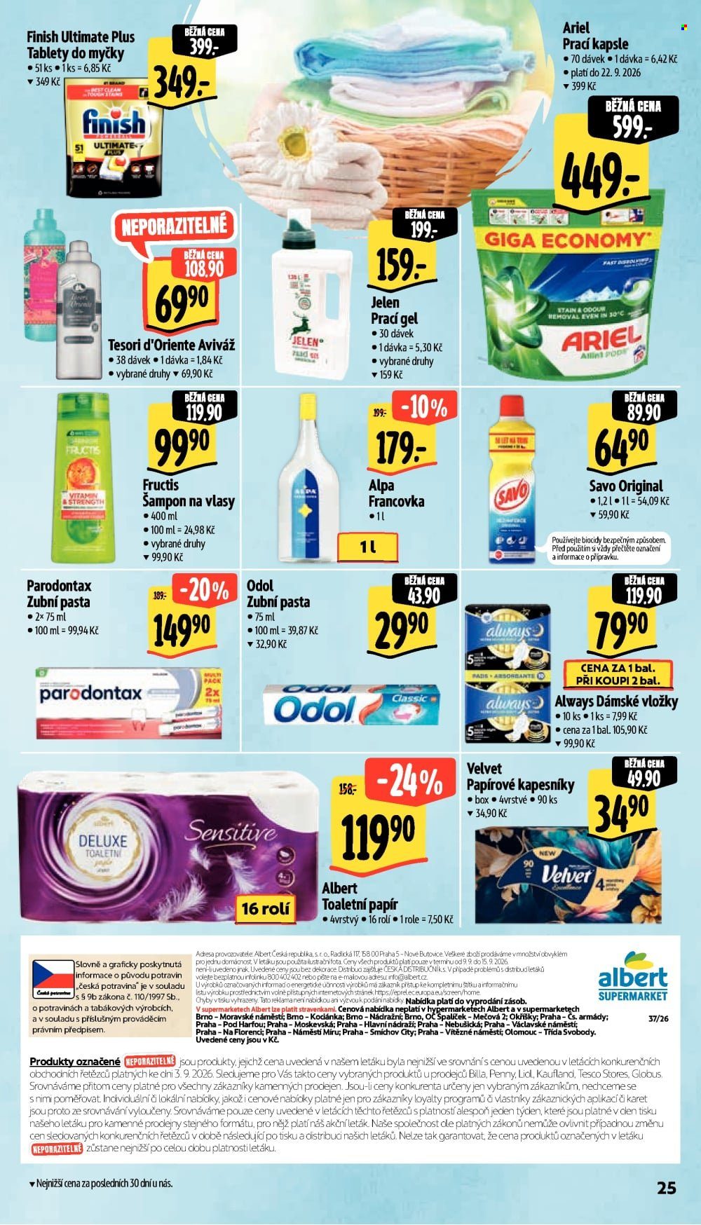 Leták Albert Supermarket - 9.9.2026 - 15.9.2026. Strana 35