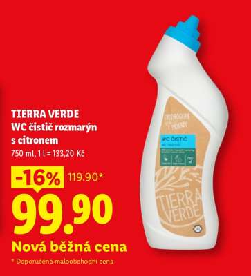 TIERRA VERDE WC čistič rozmarýn s citronem